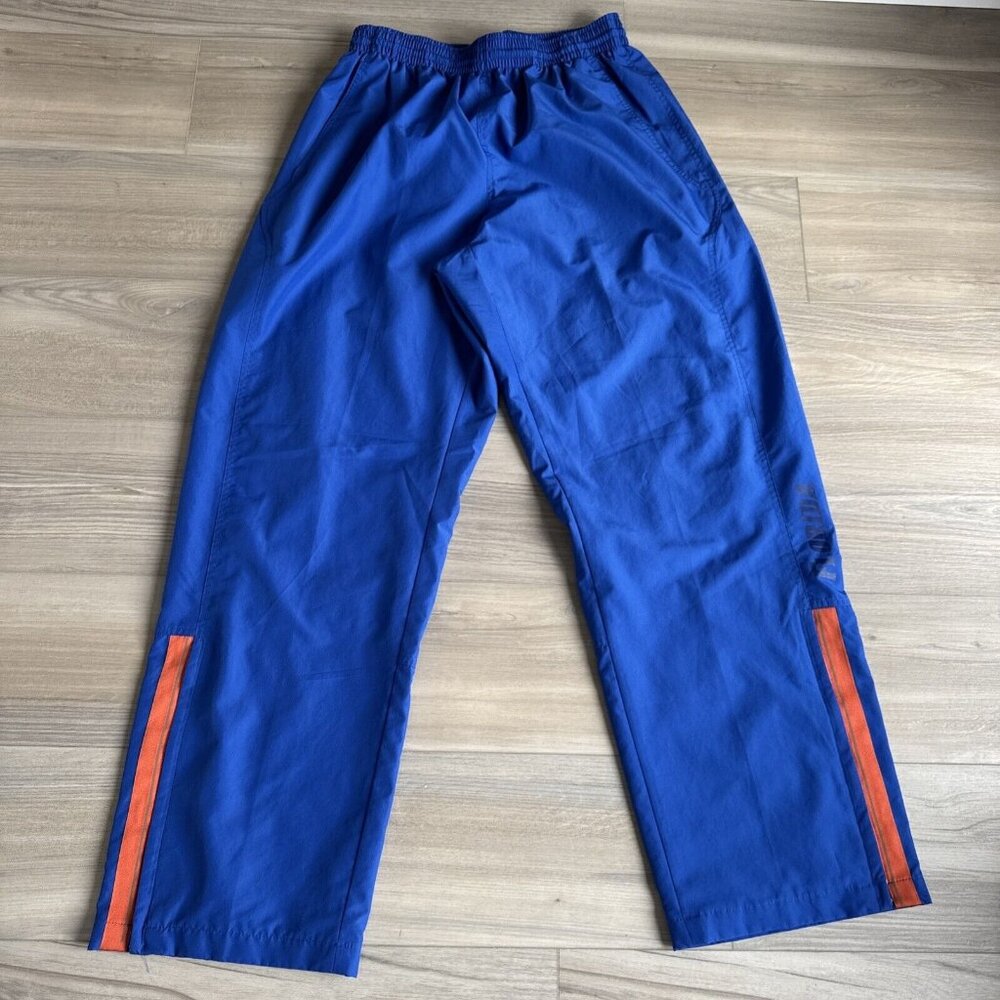 Nike Team Mens XL Florida Gators Basketball Track Pants Blue NCAA Drawstring